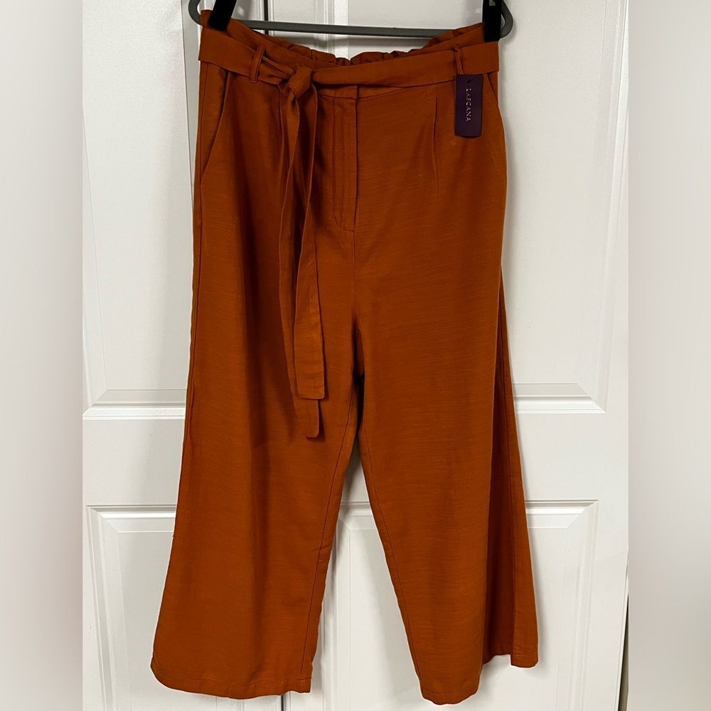 Lascana Cropped Paper Bag Pants